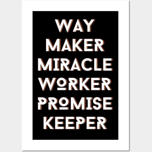 Way maker miracle worker promise keeper | Christian Posters and Art